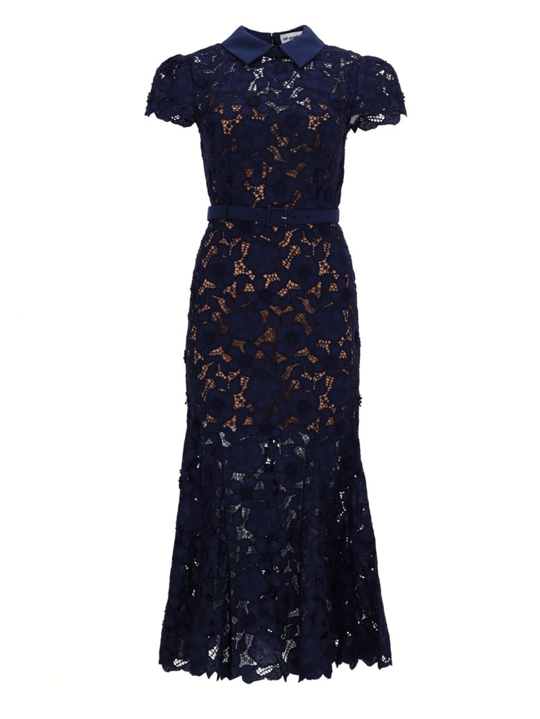 midi lace dress blue by Selfnex