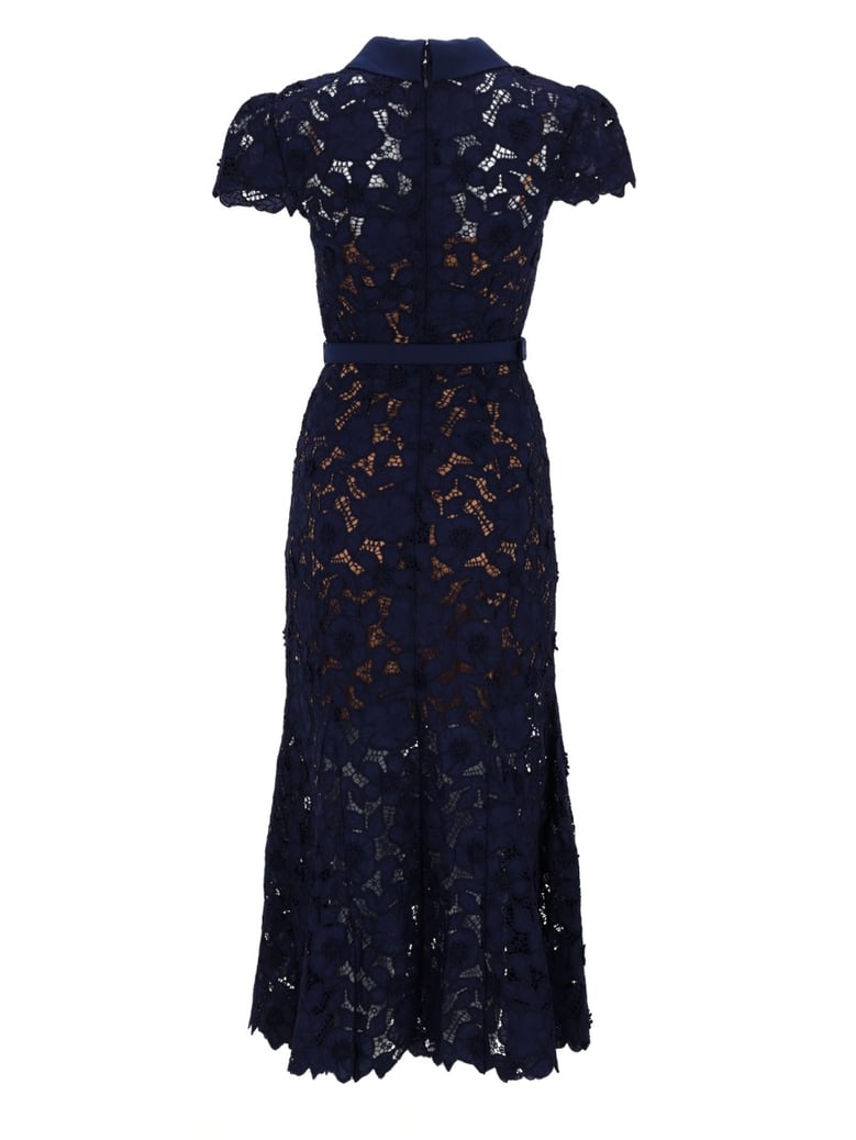 midi lace dress blue by Selfnex