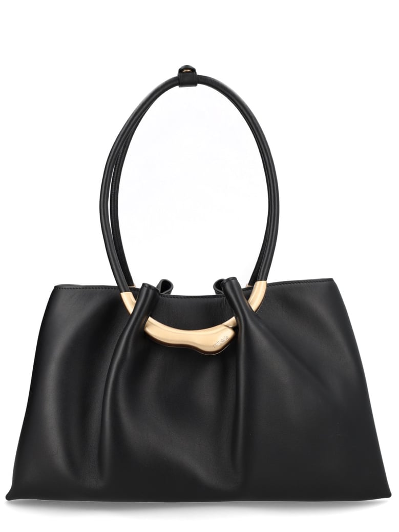 shoulder bag asa black leather by Selfnex
