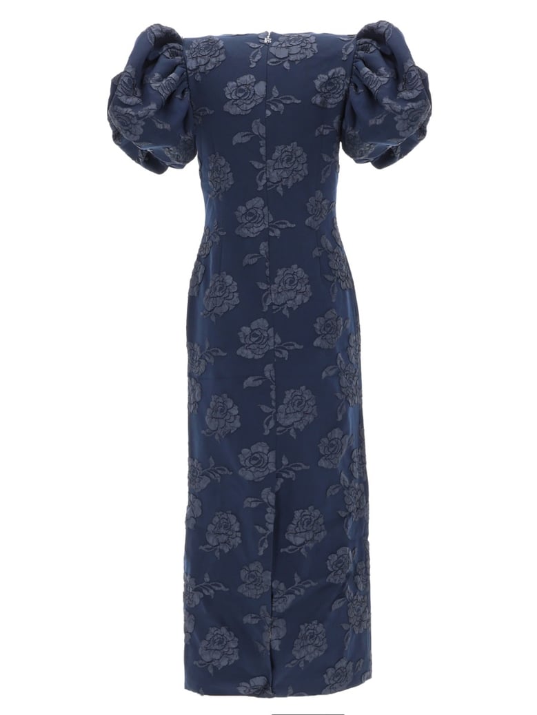 blue long dress with straps by Selfnex