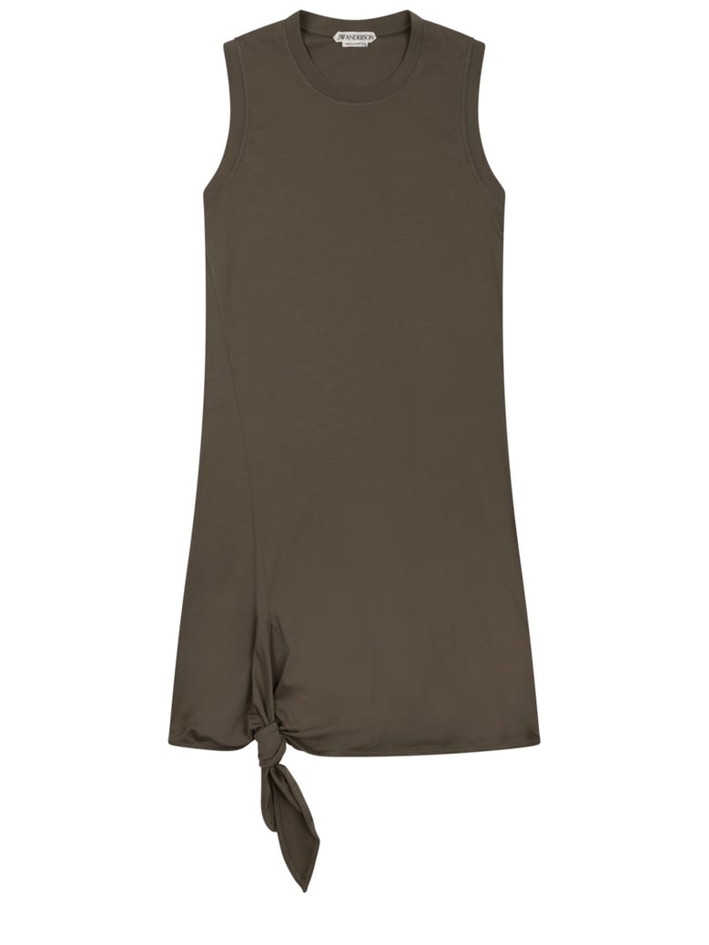 mini dress with knot green by Selfnex