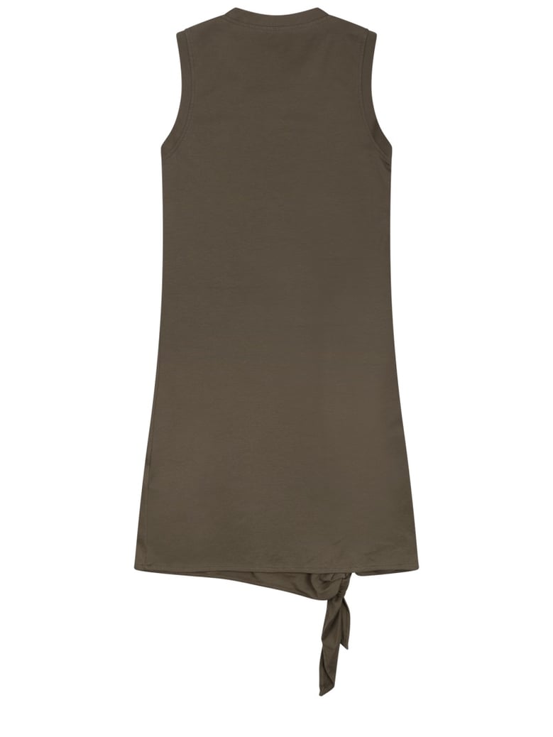mini dress with knot green by Selfnex
