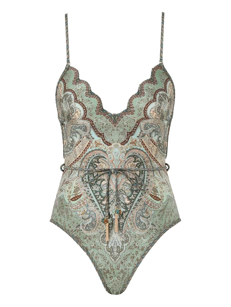 multicolour wonderlust swimsuit by Selfnex