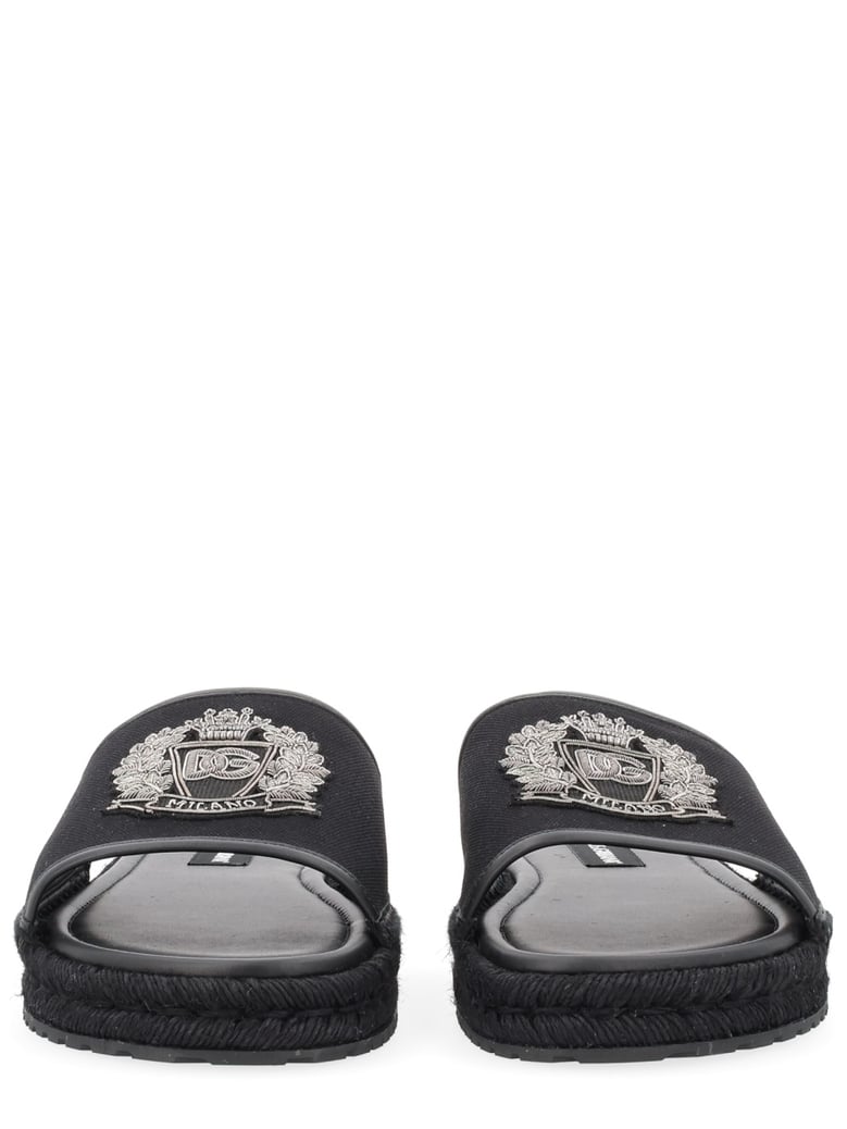 espadrille with logo black by Selfnex