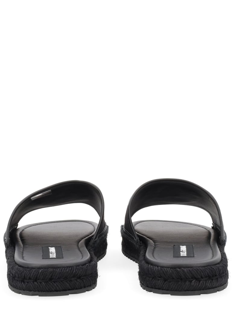 espadrille with logo black by Selfnex