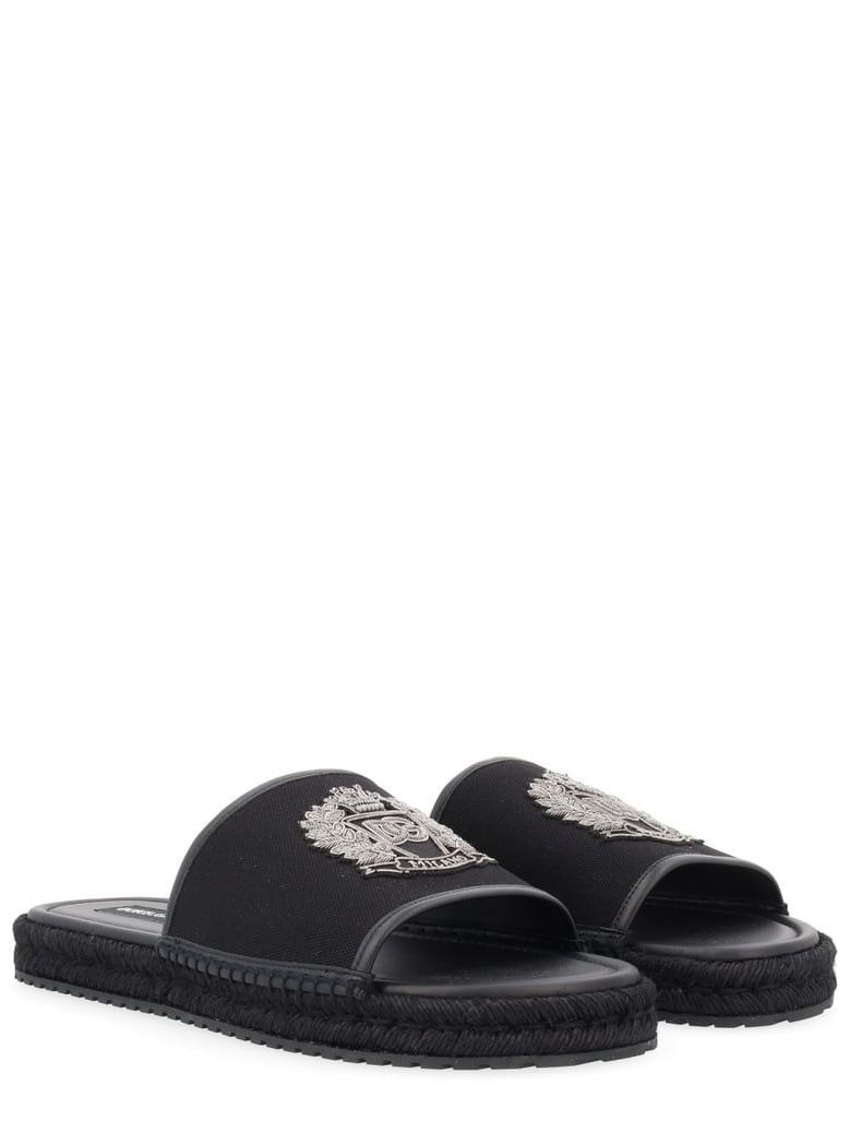 espadrille with logo black by Selfnex