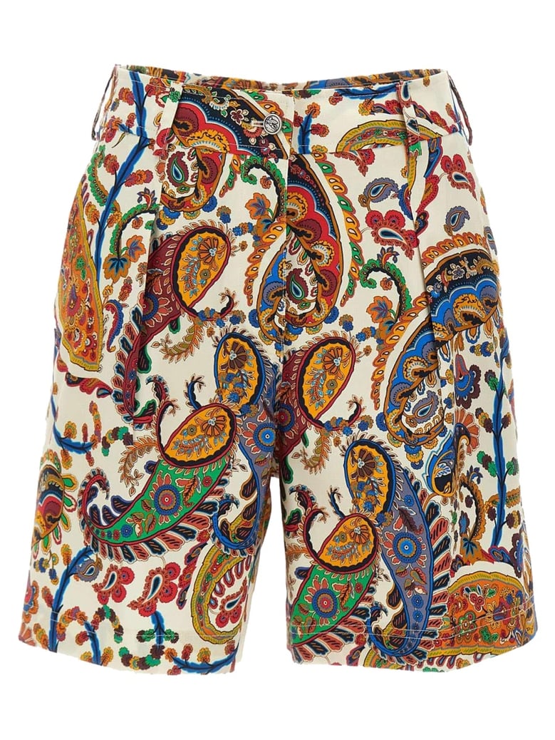 shorts floral paisley print by Selfnex