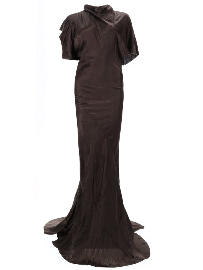 fitted brown dress by Selfnex
