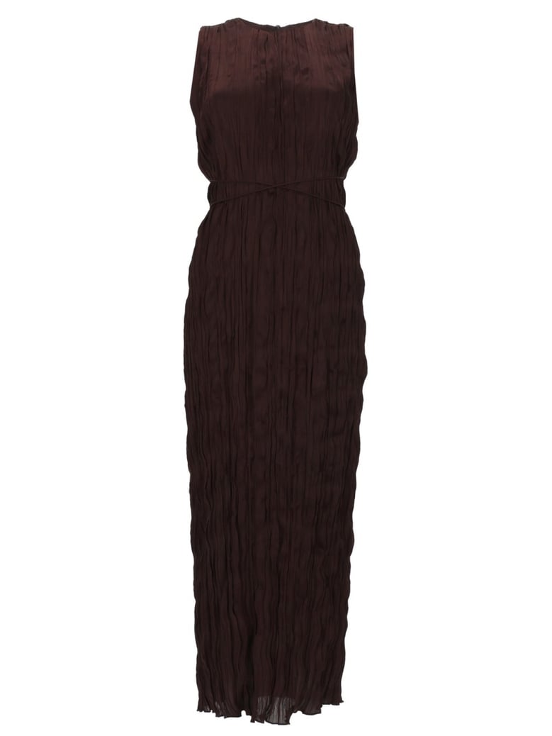 midi dress mizu brown by Selfnex