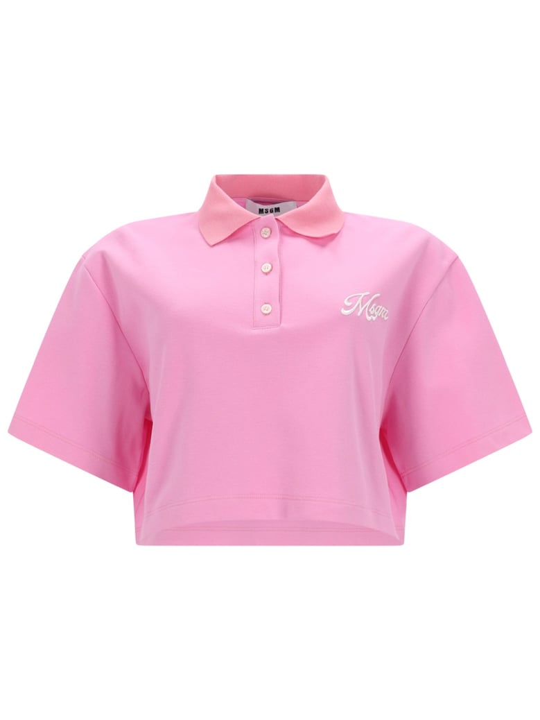 cropped polo pink by Selfnex