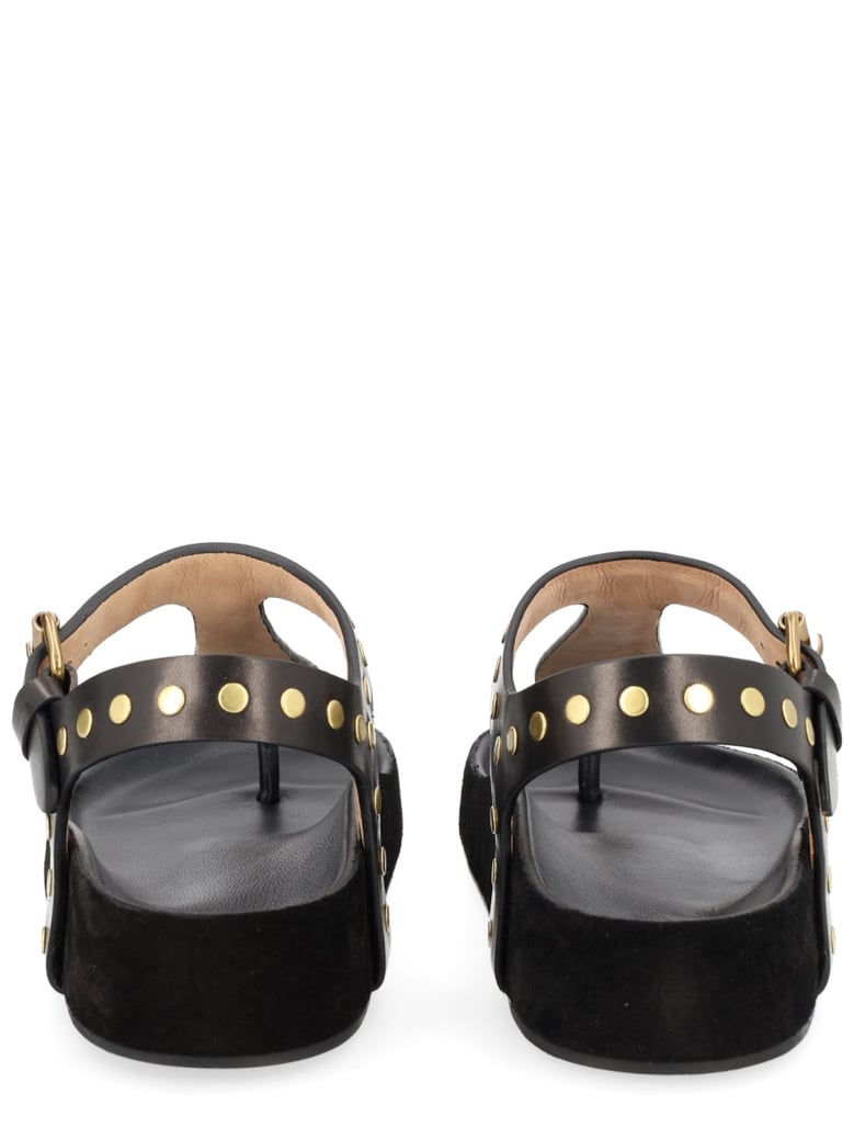 black cow leather sandal by Selfnex