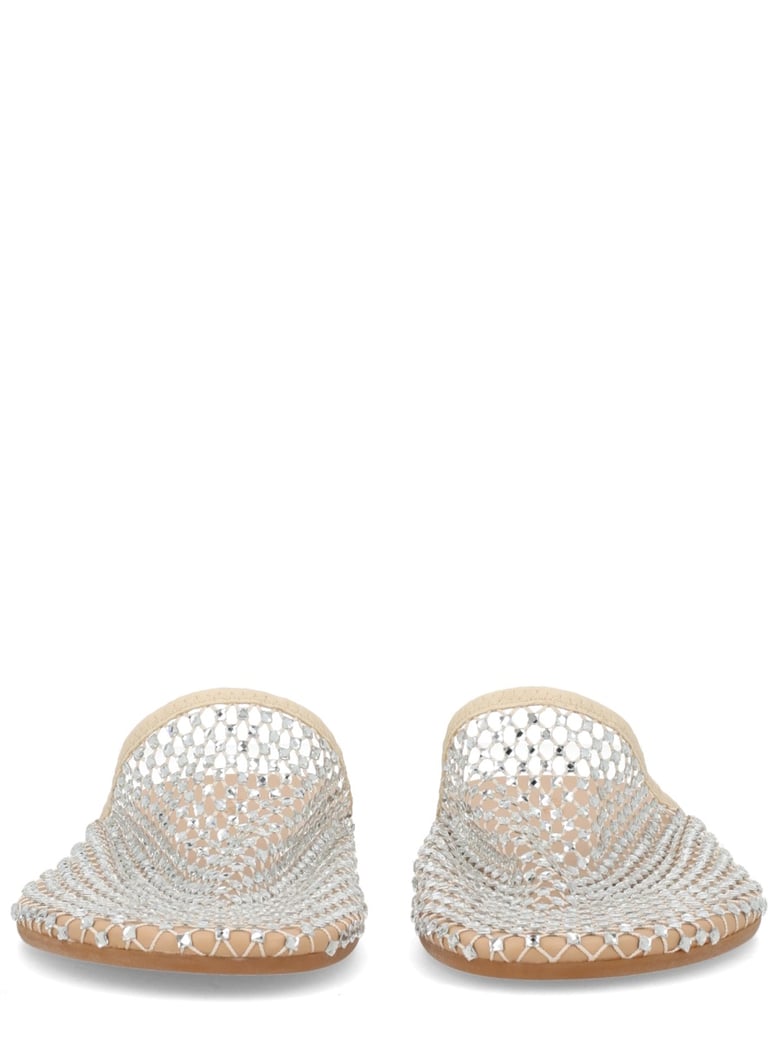mule shoe with rhinestones by Selfnex