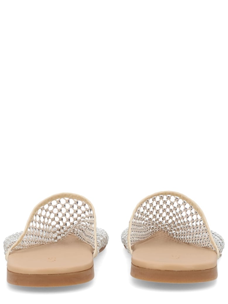 mule shoe with rhinestones by Selfnex
