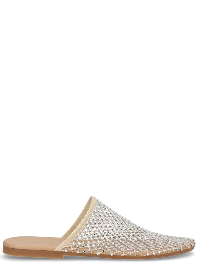 mule shoe with rhinestones by Selfnex