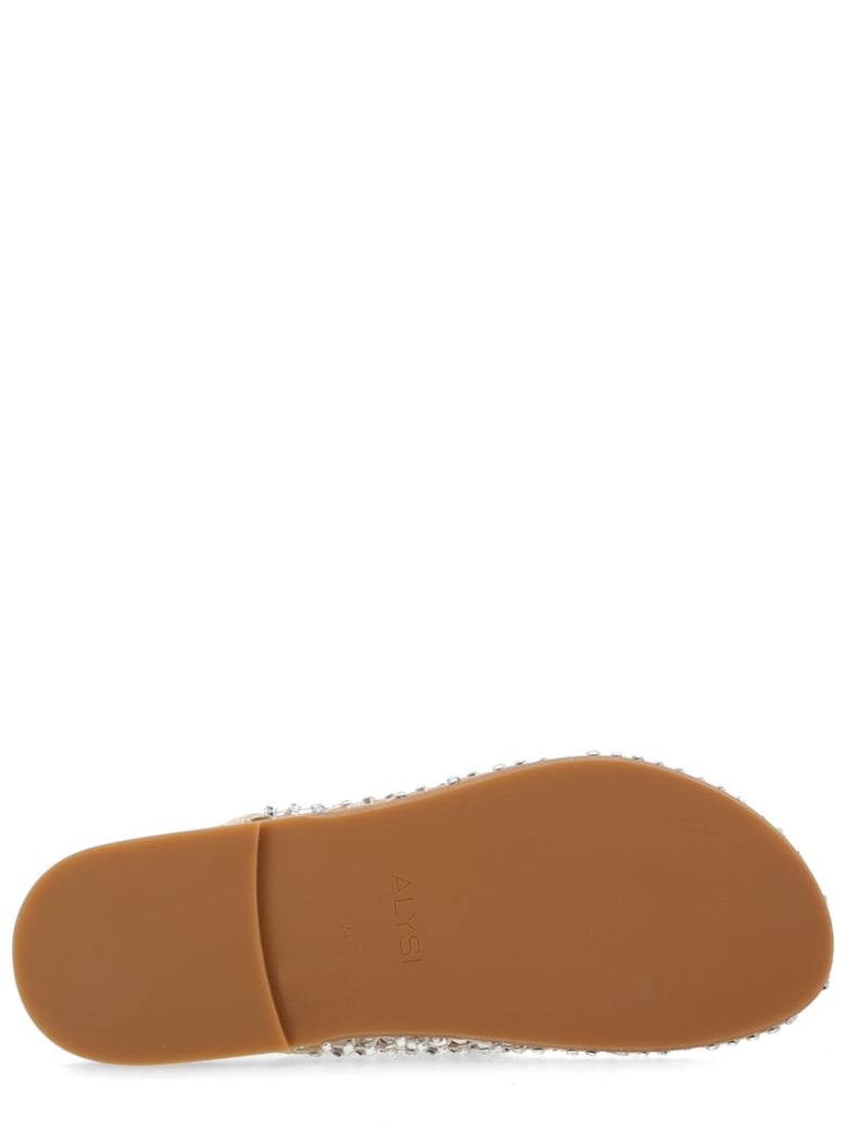 mule shoe with rhinestones by Selfnex