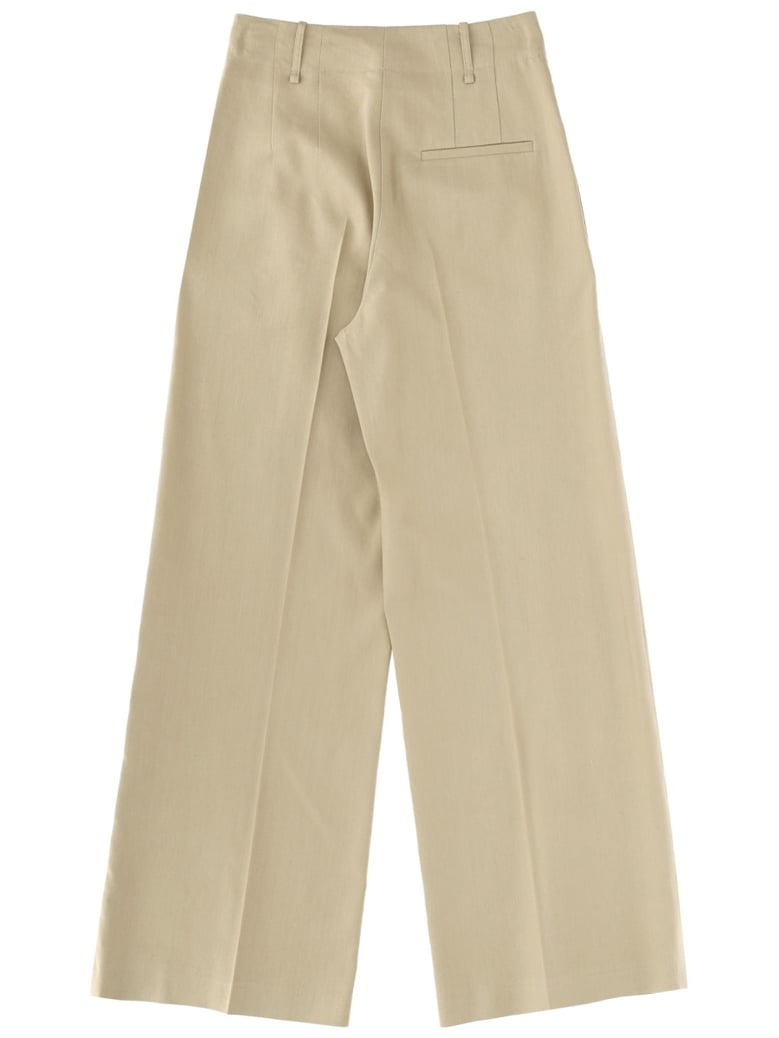 linen blend tailored pants by Selfnex
