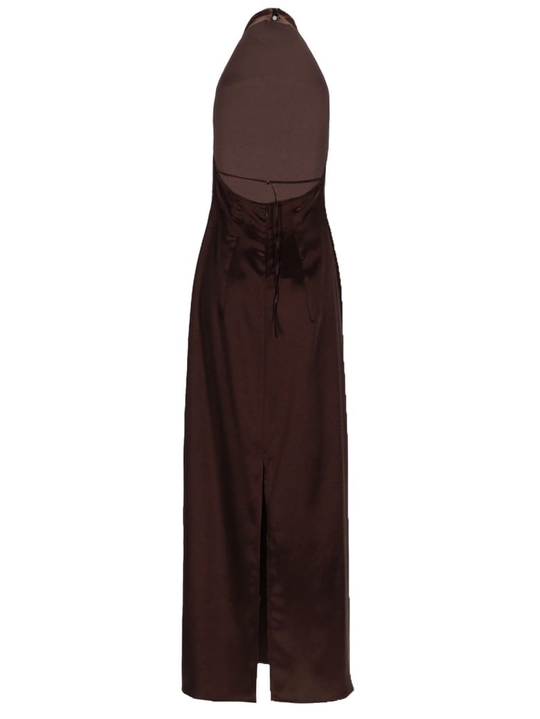 sleeveless long dress by Selfnex