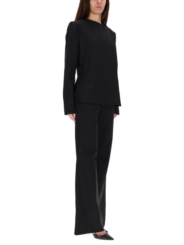 tailored pants in black by Selfnex