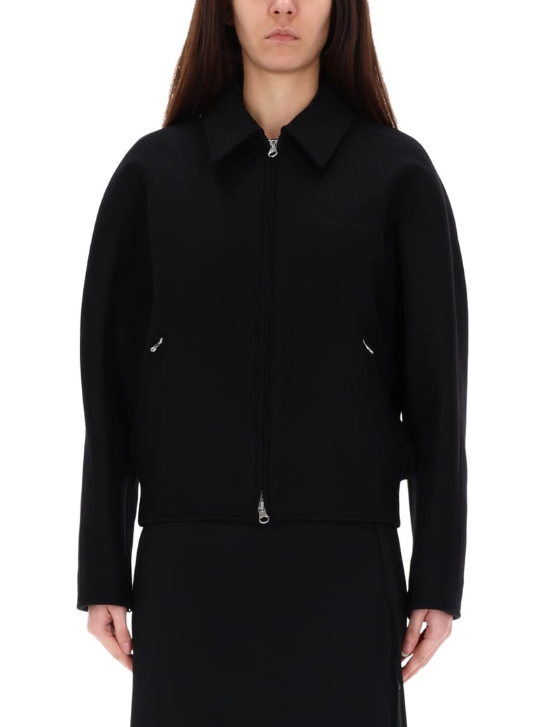 wool bomber jacket by Selfnex