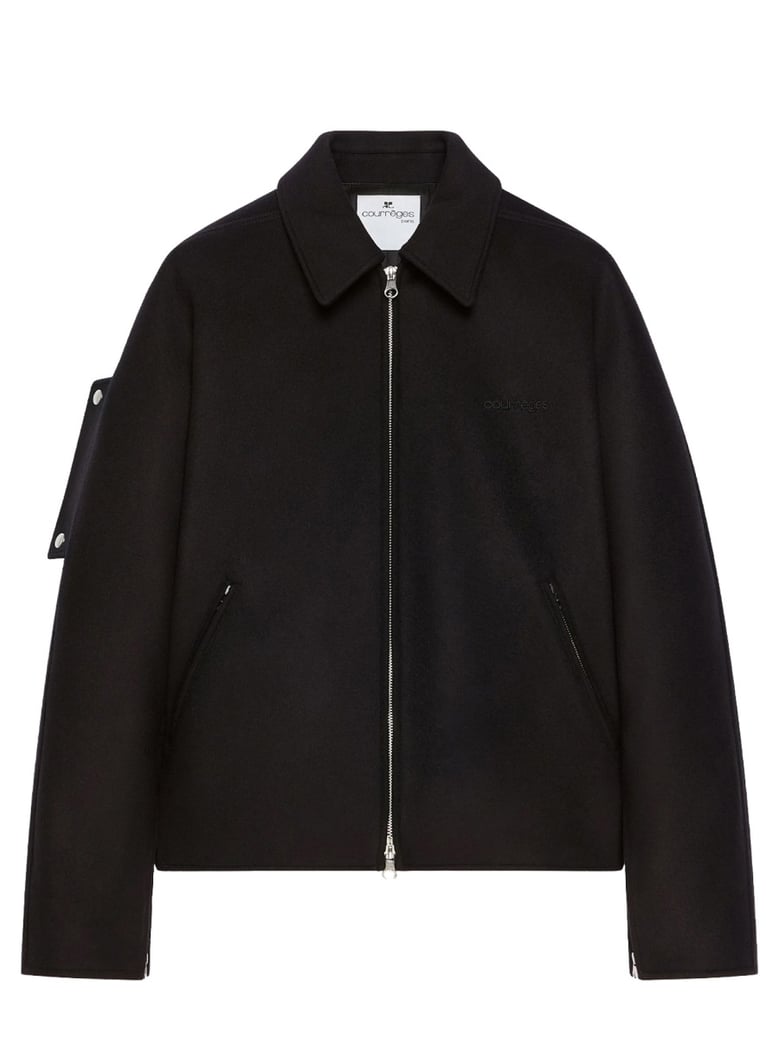 wool bomber jacket by Selfnex