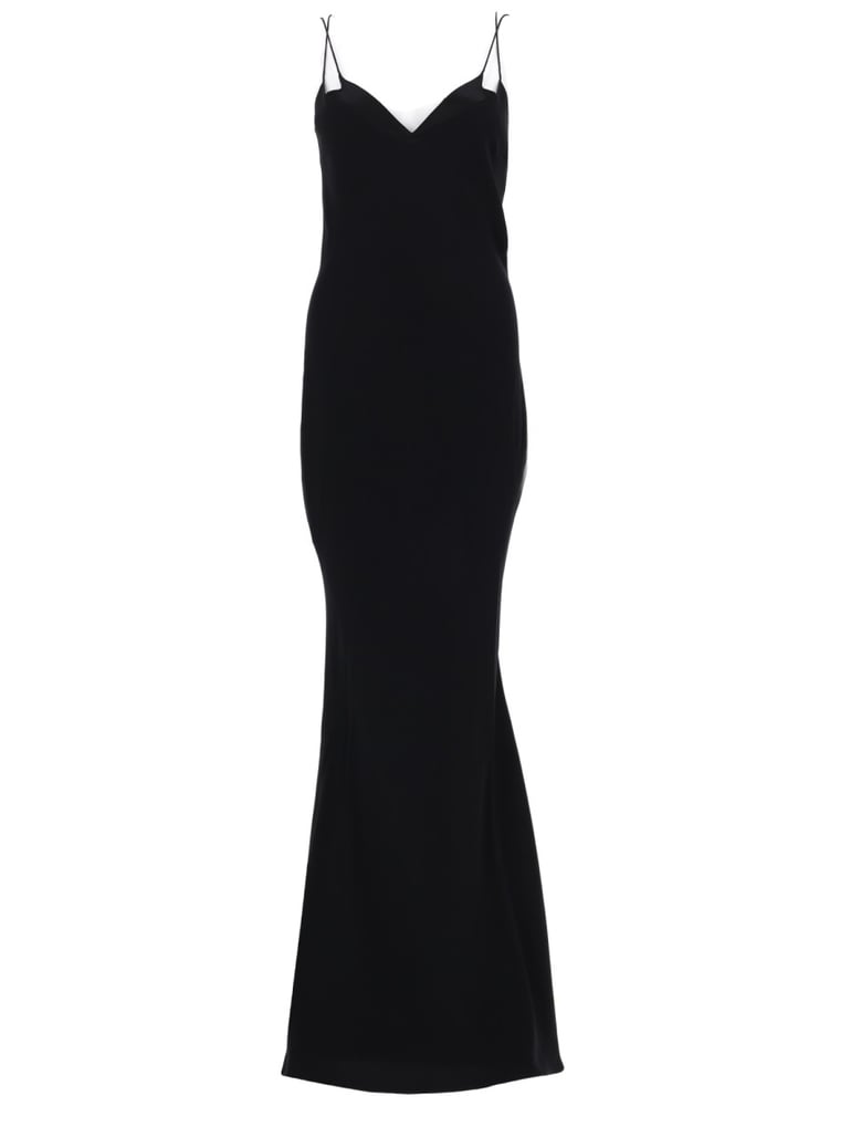 slip dress double-strap black by Selfnex