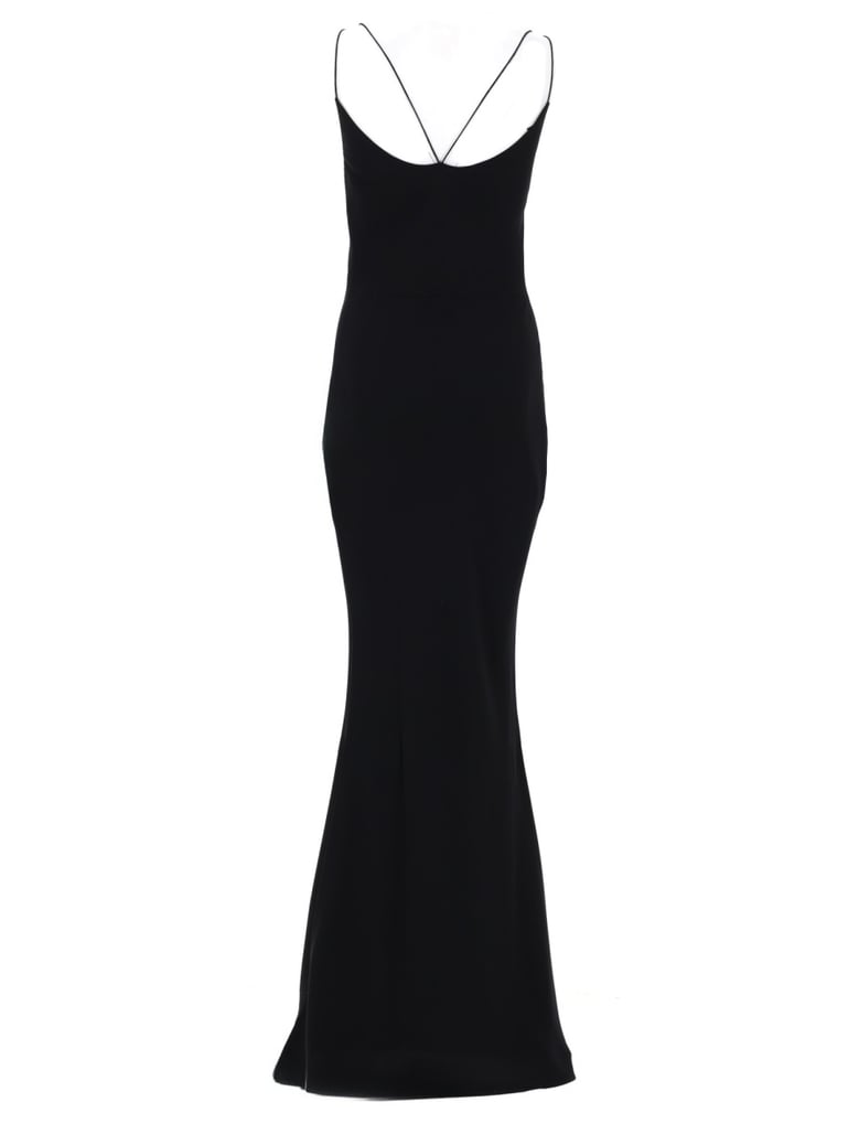 slip dress double-strap black by Selfnex