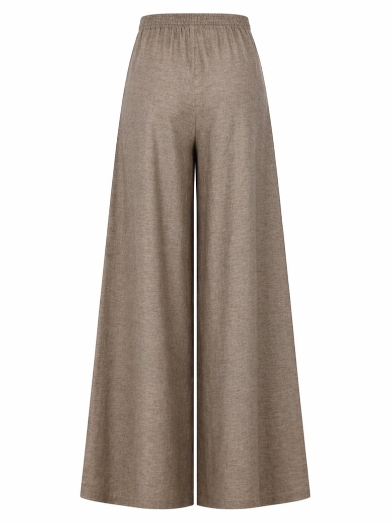 trousers amelia grey linen by Selfnex