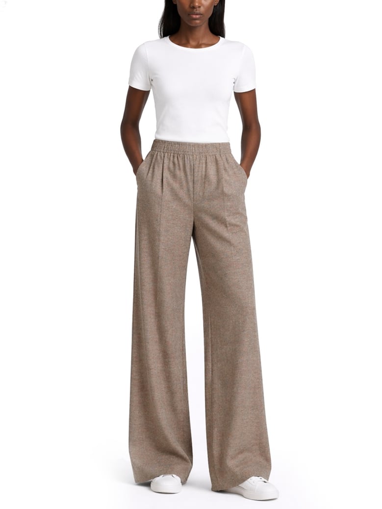 trousers amelia grey linen by Selfnex