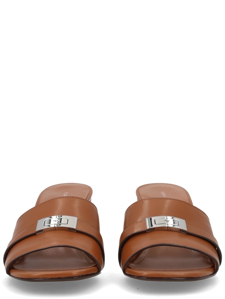 sandal mule "leelee" brown by Selfnex