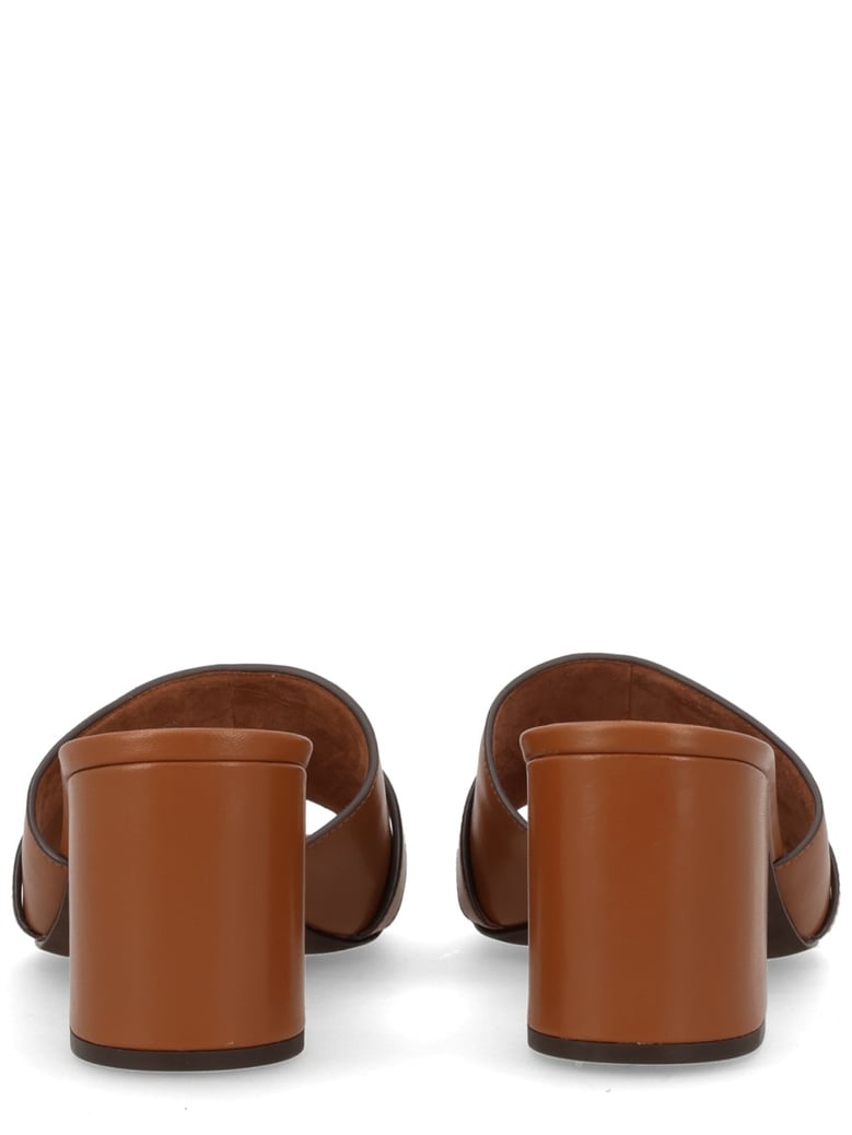 sandal mule "leelee" brown by Selfnex