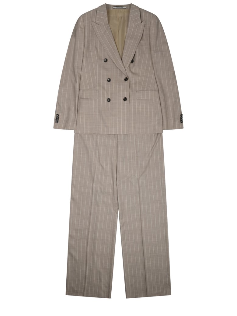 two-piece wool suit multicolour by Selfnex