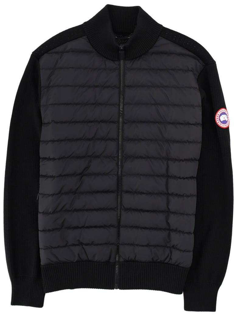 knit jacket hybridge black by Selfnex