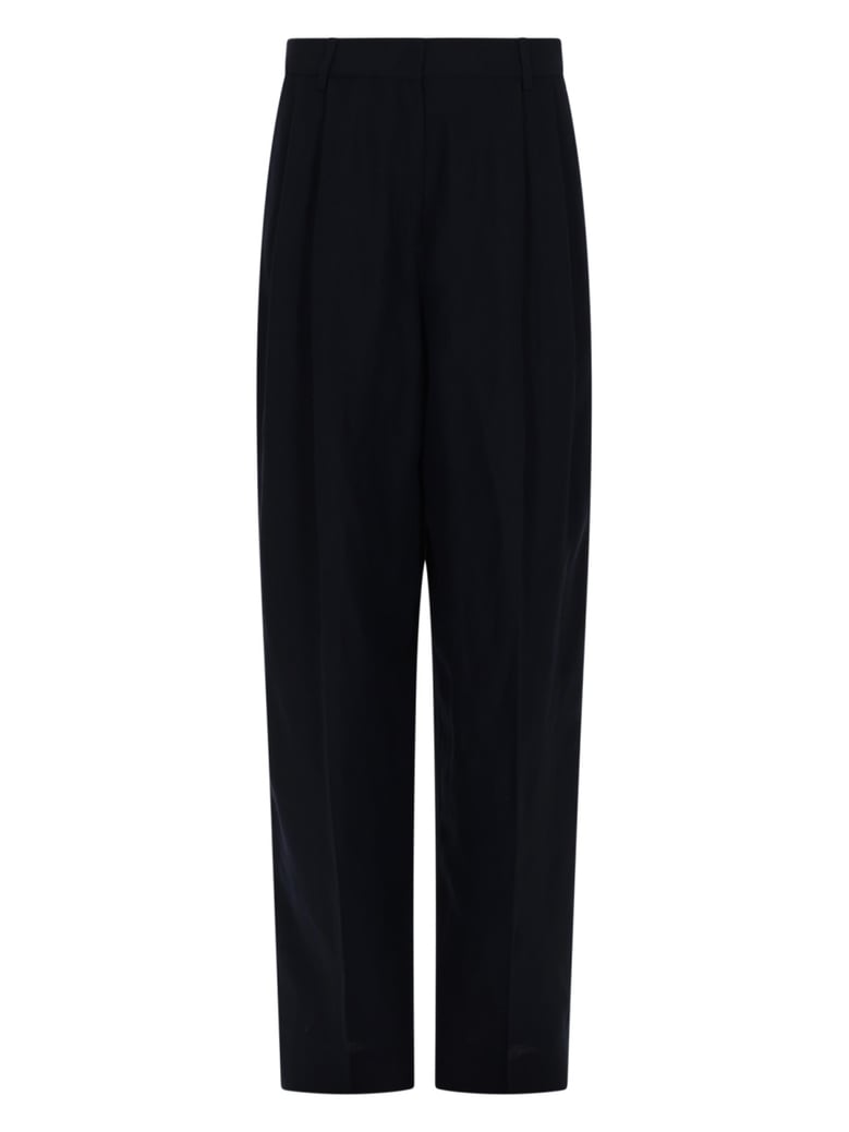 trousers tailored linen-blend blue by Selfnex