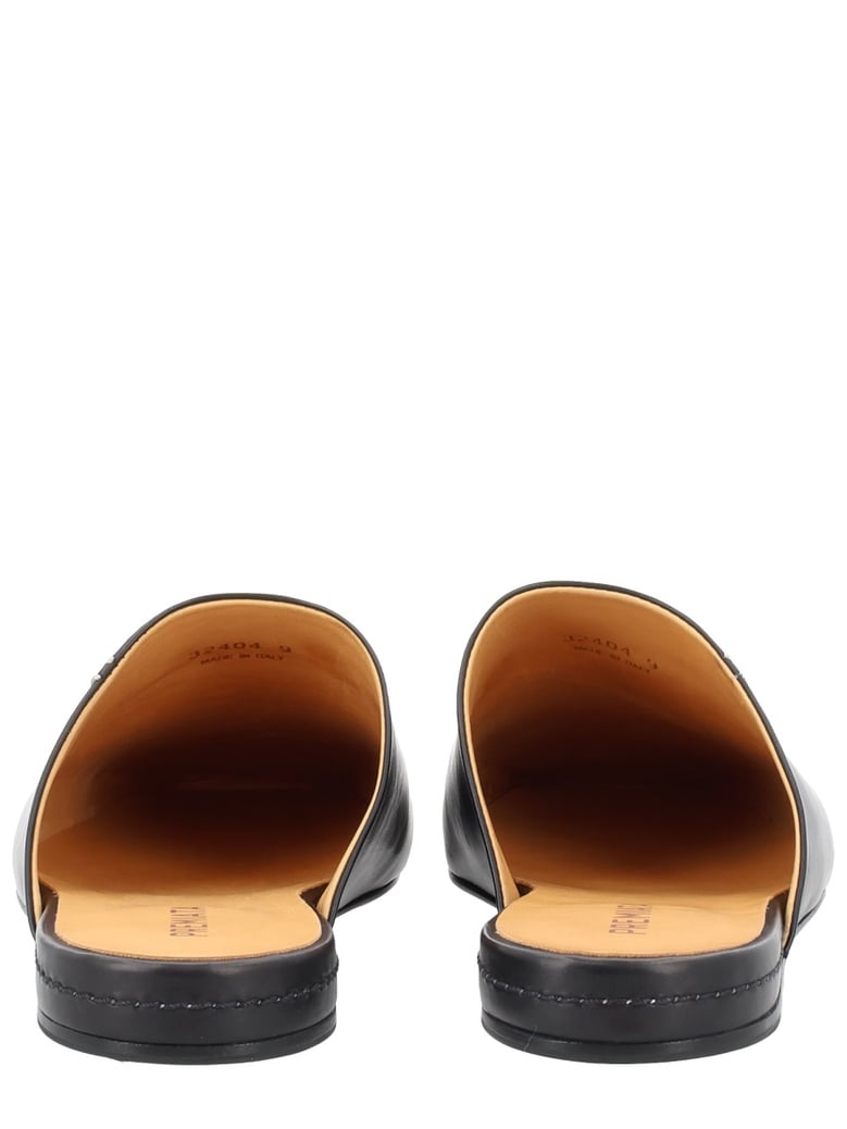 leather sabot black by Selfnex