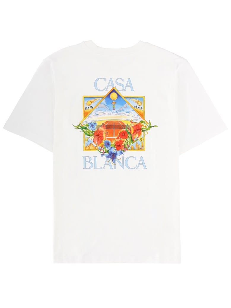 t-shirt with print white by Selfnex