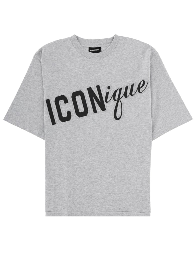 t-shirt with print grey by Selfnex