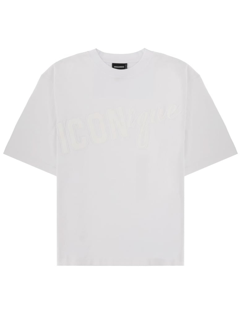 loose fit t-shirt in white by Selfnex
