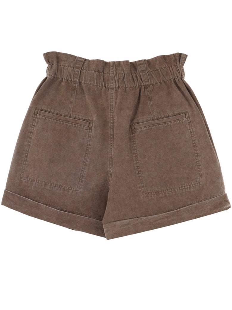 nirma shorts in bronze by Selfnex