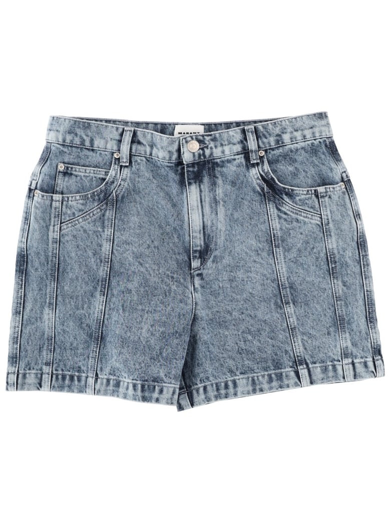 joely denim shorts by Selfnex