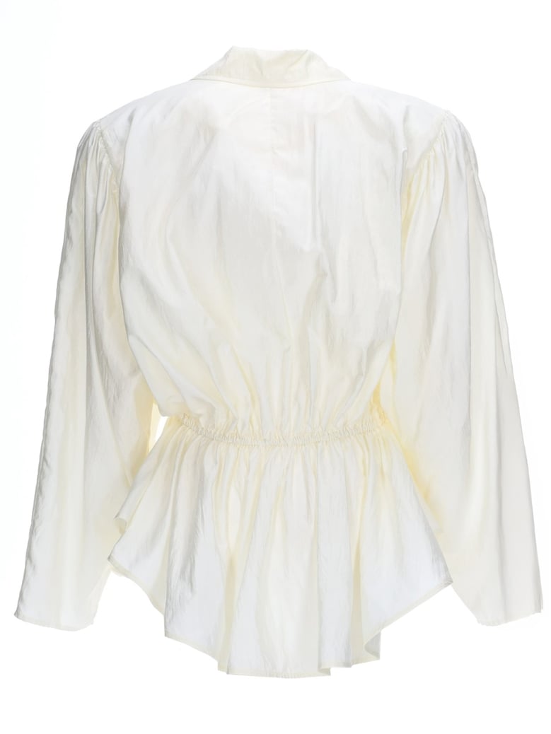 silk blend top by Selfnex