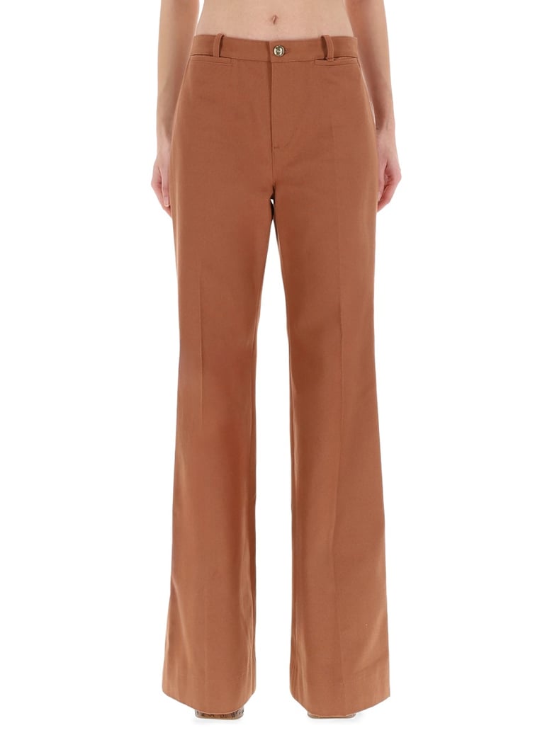 high-waisted flared pants by Selfnex