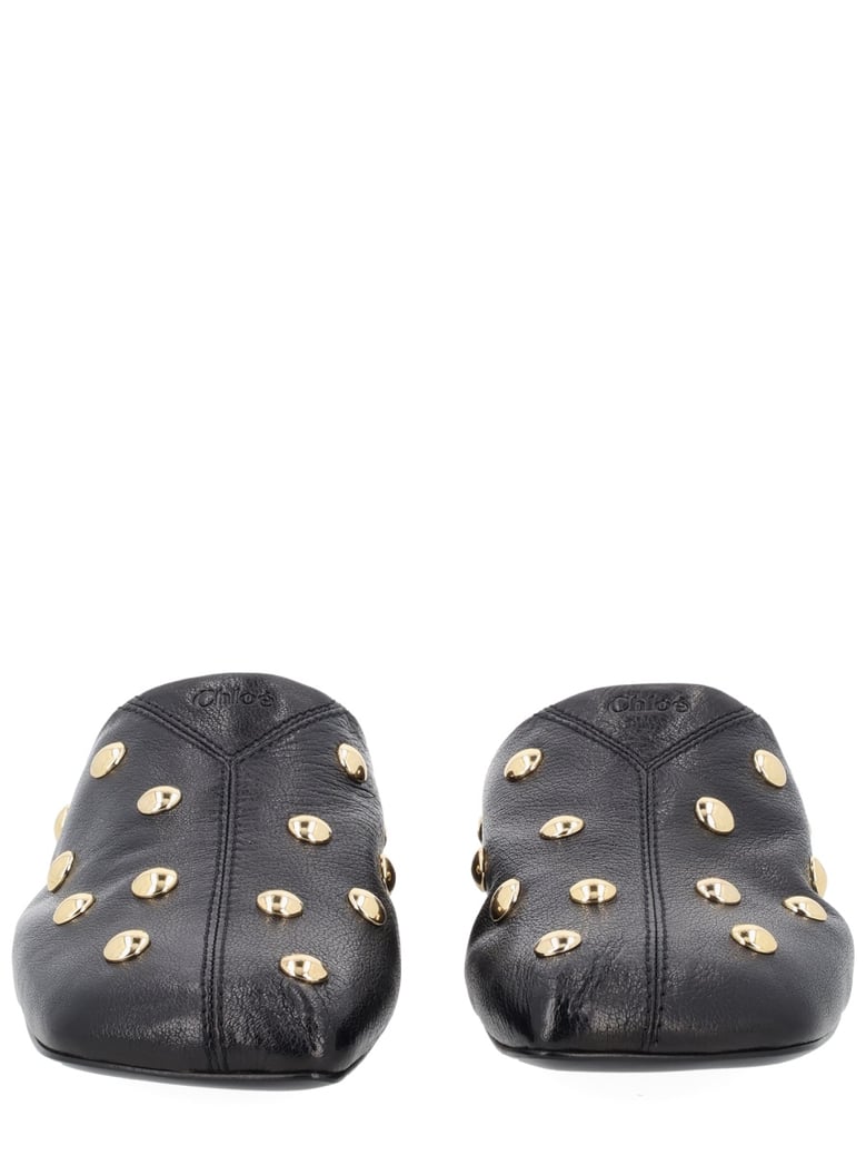 rita leather sabot by Selfnex
