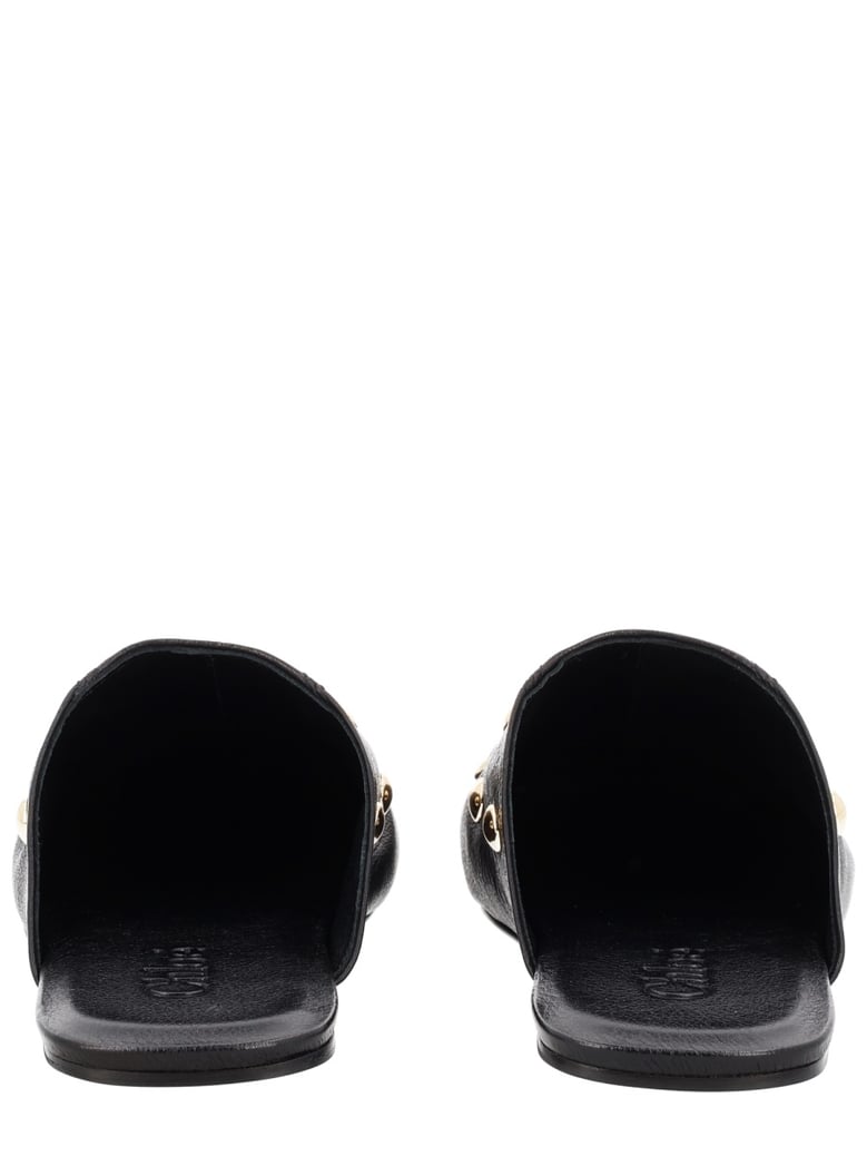 rita leather sabot by Selfnex