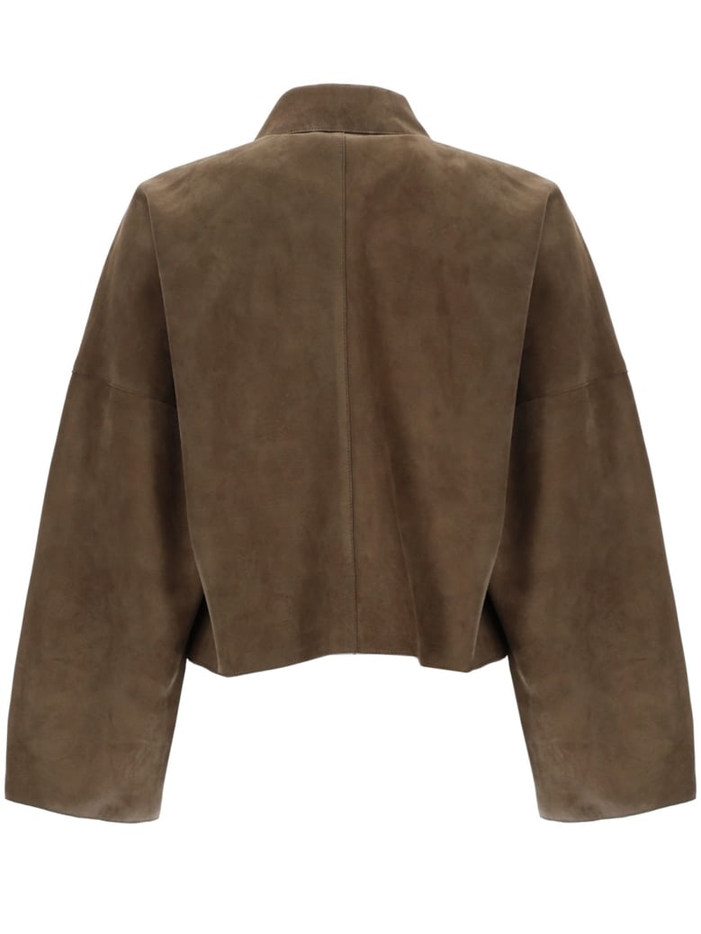 oversize fit green jacket by Selfnex