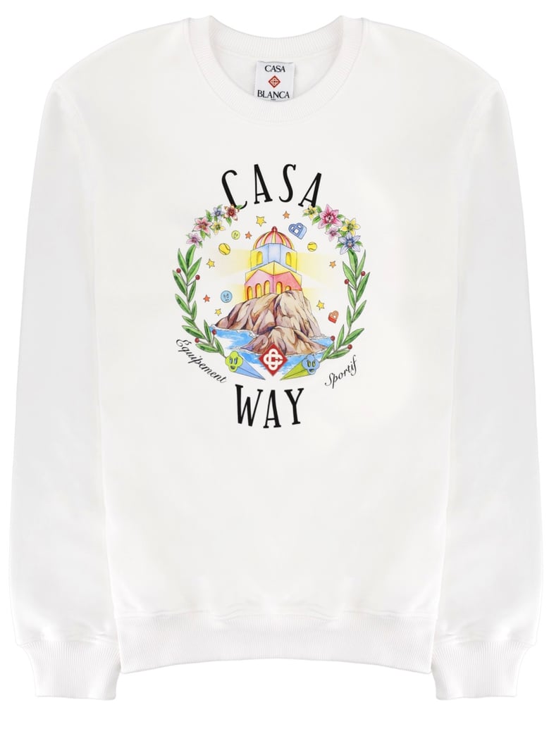 sweatshirt home way white by Selfnex