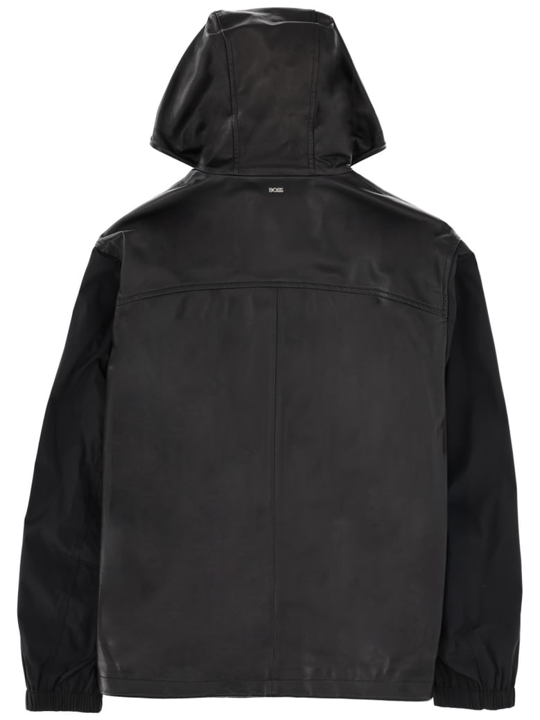 leather blend jacket by Selfnex