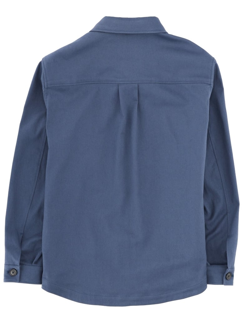 comfort fit overshirt in blue by Selfnex