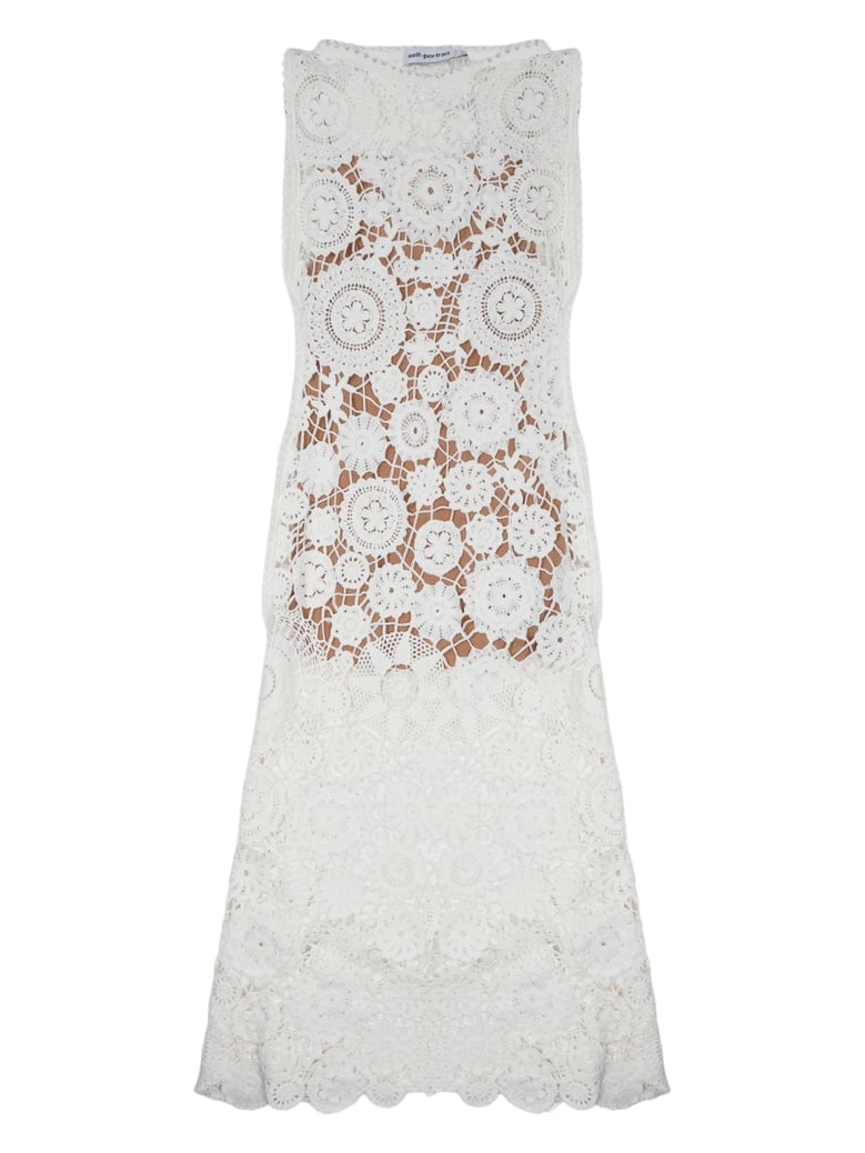 dress crochet white by Selfnex