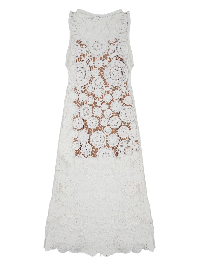 dress crochet white by Selfnex