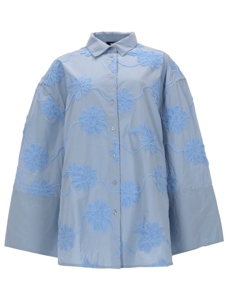 shirt oversized baby blue by Selfnex